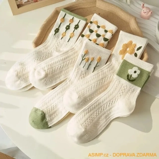 Dámské ponožky (5 párů) / A-004071 / DOPRAVA ZDARMA